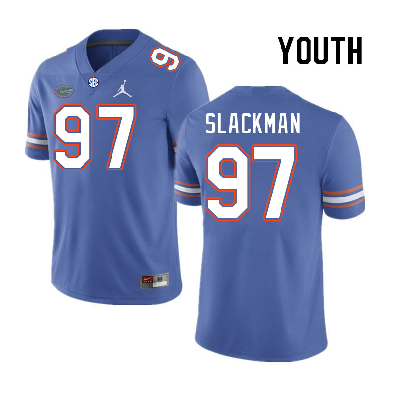 Youth #97 Joey Slackman Florida Gators College Football Jerseys Stitched-Royal